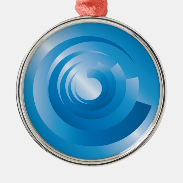 sky colours spinning metal tree decoration (Front)