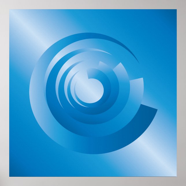 sky colours spinning poster (Front)