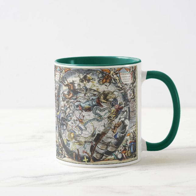 Sky Constellations Vintage Map Mug (Right)