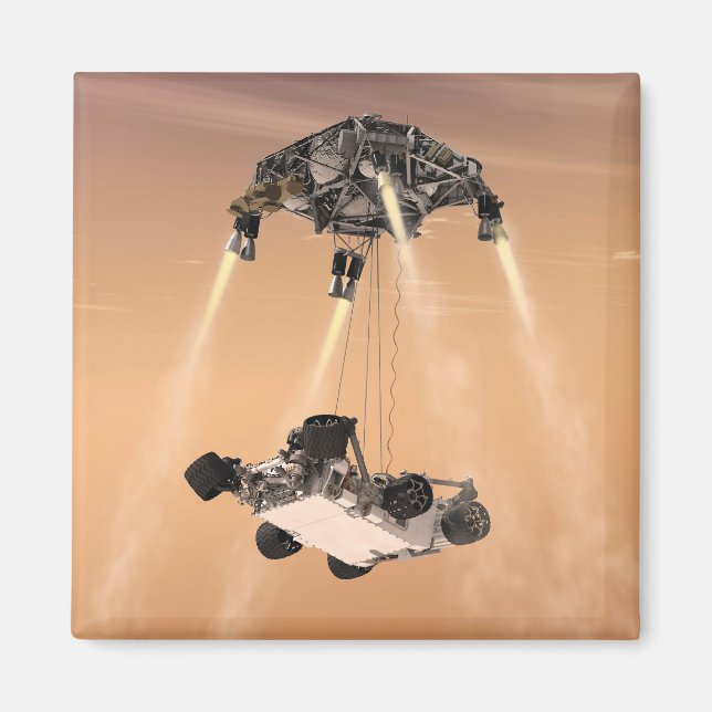 Sky Crane Manoeuvre During Curiosity's Mars Descen Magnet (Front)