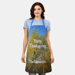 Sky Dancing Autumn Leaves - Personalised Apron
