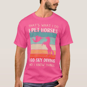 Sky Diver Horse Women Sky Diving T-Shirt