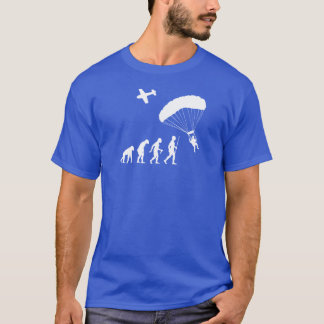 Sky Diving Funny Evolution T-Shirt
