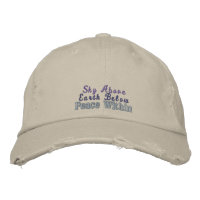 Sky Earth Peace Quote Blue Purple Rustic Stone