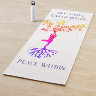 Sky, Earth, Peace Yoga Mat