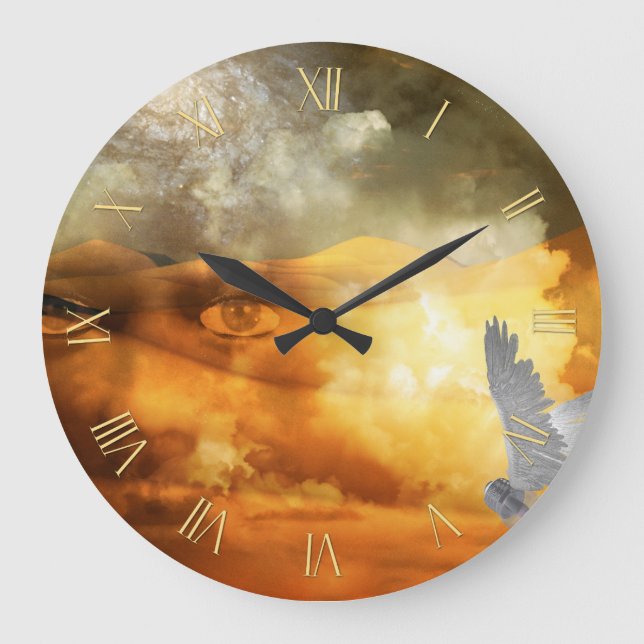 Sky face dream large clock (Front)