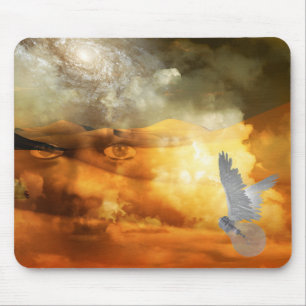 Sky face dream mouse pad