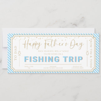 Sky Fishing Trip Father's Day Gift Voucher Card