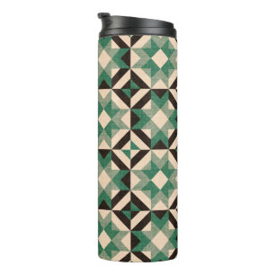 Sky full of stars - Geometric green Thermal Tumbler