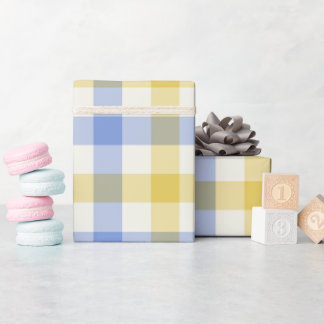 Sky Gingham - Wrapping Paper