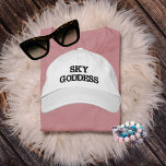 Sky Goddess Typography, Wanderlust, Simple<br><div class="desc">Sky Goddess Typography,  Wanderlust,  Simple Embroidered Baseball Cap.

Ignite your passion for adventure with our Wanderlust cap. This stylish cap features a  design that speaks to the heart of every travel enthusiast.

Copyright Soar In Style Designs.</div>