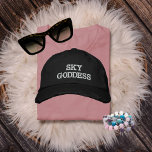 Sky Goddess Typography, Wanderlust, Simple Embroidered Hat<br><div class="desc">Sky Goddess Typography,  Wanderlust,  Simple Embroidered Baseball Cap.

Ignite your passion for adventure with our Wanderlust cap. This stylish cap features a  design that speaks to the heart of every travel enthusiast.

Copyright Soar In Style Designs.</div>