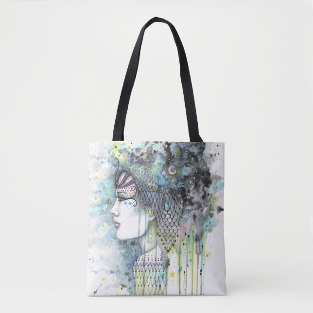 Sky Gypsy Fantasy Boho Style Artwork Tote Bag (Front)