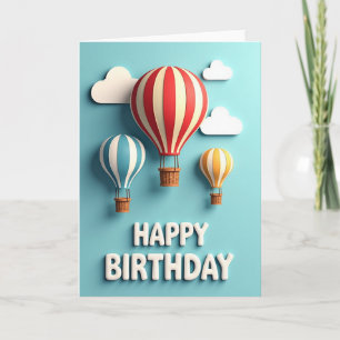 Sky High Birthday Card