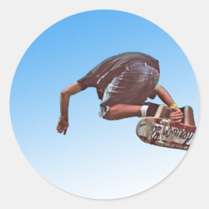 Sky High Classic Round Sticker