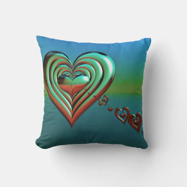 Sky High Hearts Cushion (Front)