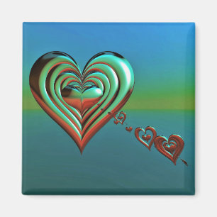 Sky High Hearts Magnet