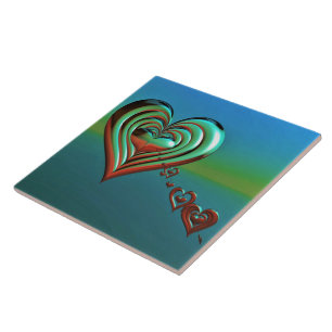 Sky High Hearts Tile