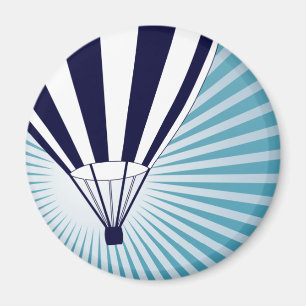 sky high hot air balloon magnet