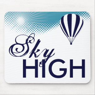sky high hot air balloon mouse pad