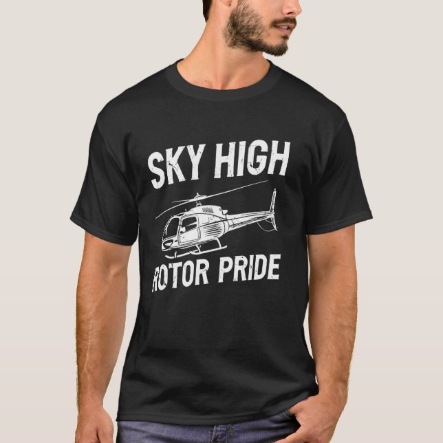 Sky High Rotor Pride Helicopter T-Shirt (Front)
