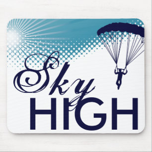 sky high skydiving mouse pad