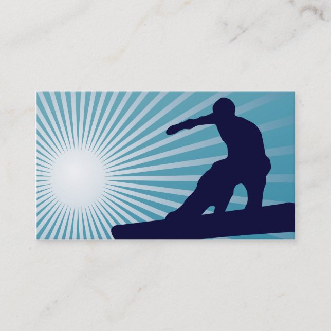 sky high snowboarding business card (Front)
