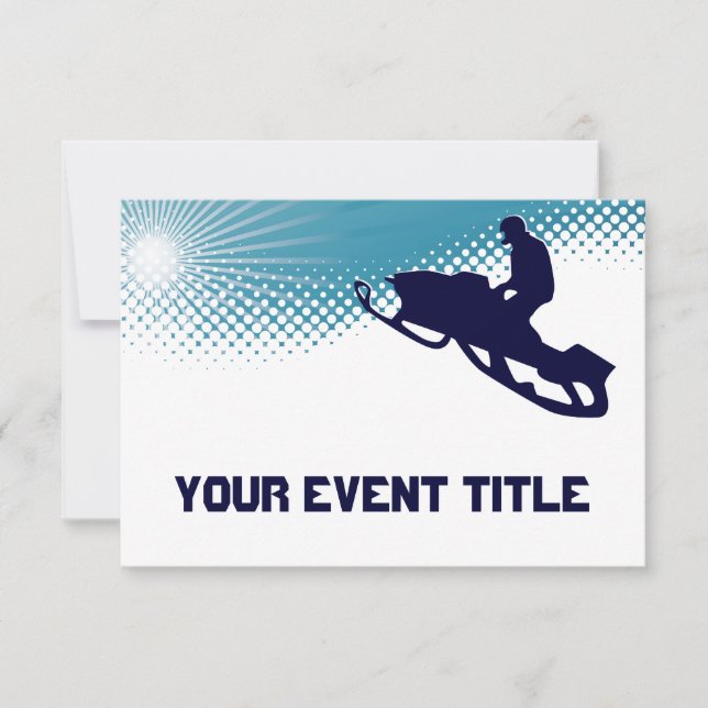 sky high snowmobile invitation (Front)