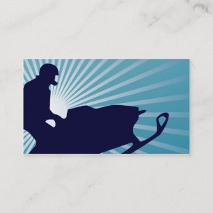 sky high snowmobiling business card