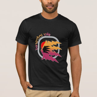 Sky Interior Lightning Burst Design – Retro Gradie T-Shirt