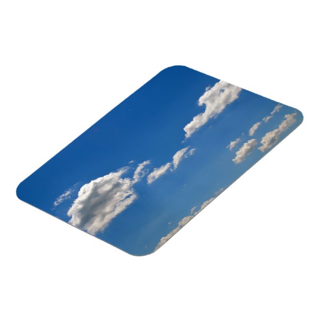 Sky is blue and white clouds are passing by  magnet (Left Side)