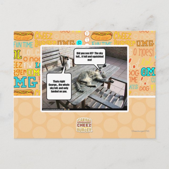 Sky is Falling Postcard (Front)