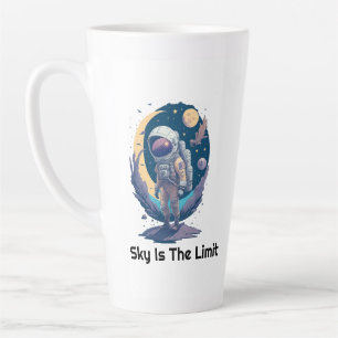 Sky is the Limit and Unlimited power, Gift idea Latte Mug