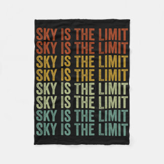 Sky Is The Limit Rock Mountain Fleece Blanket