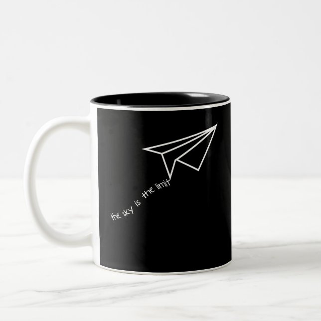 Sky is the limit Two-Tone coffee mug (Left)