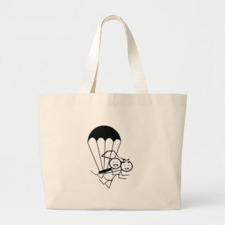 Sky Jump Wedding Large Tote Bag