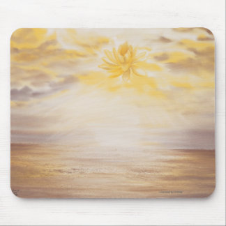 Sky Lotus Mouse Pad