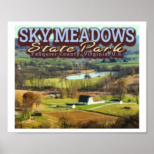 SKY MEADOWS - VIRGINIA POSTER (Front)