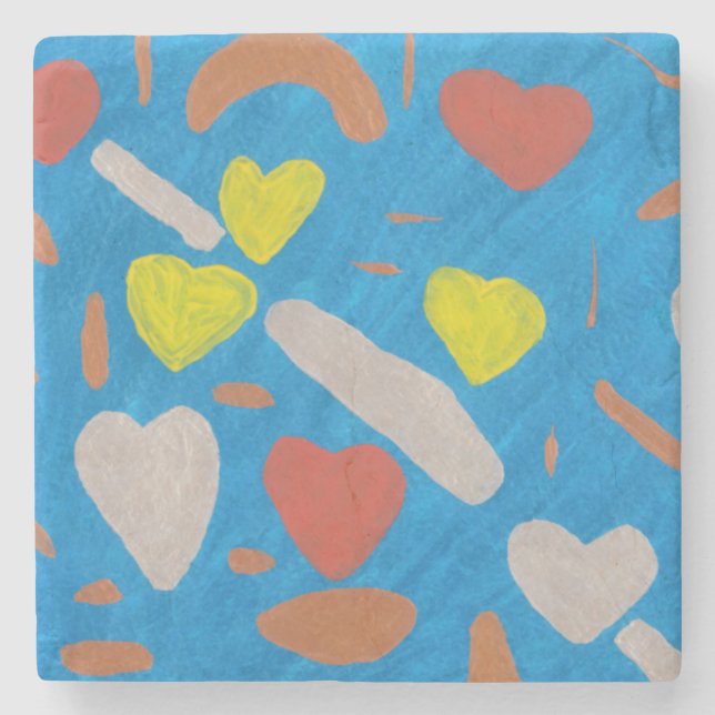 Sky of Love Stone Coaster (Front)