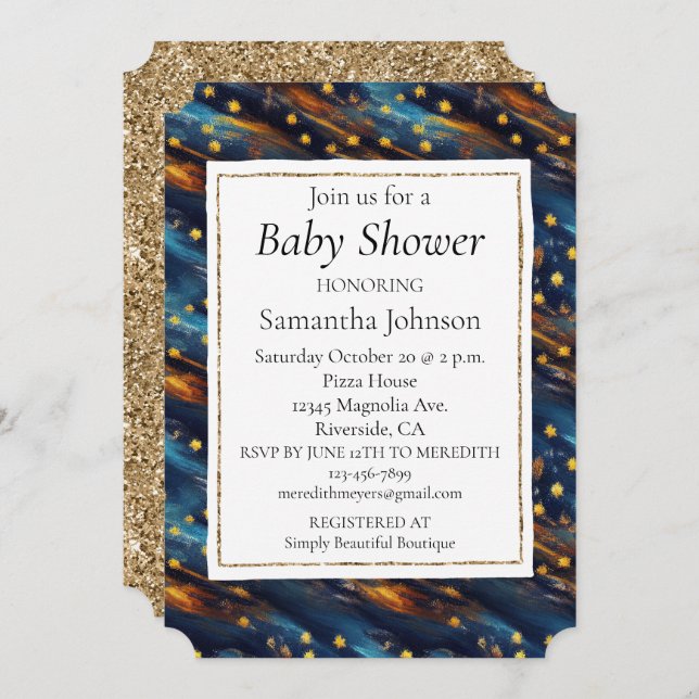 Sky of Stars Invitation (Front/Back)