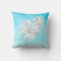 *~* Sky Ombre Clouds White Flowers Glitter Blue