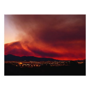 Sky on Fire, Las Vegas, NV Poster 24x18"