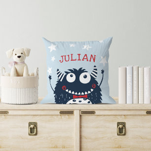 Sky   Personalised Monster Cushion