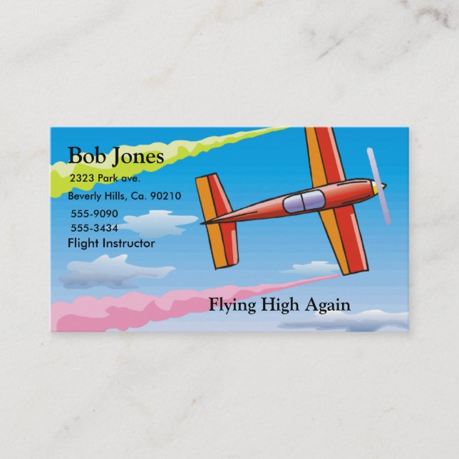 Sky Plane Business Card (Front)