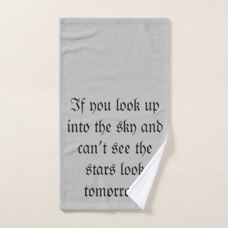 SKY quote hand towel