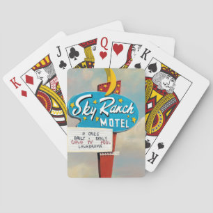 Sky Ranch Motel Sign Playing Cards