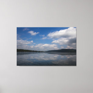 Sky Reflection on Keuka Lake, New York Canvas Print