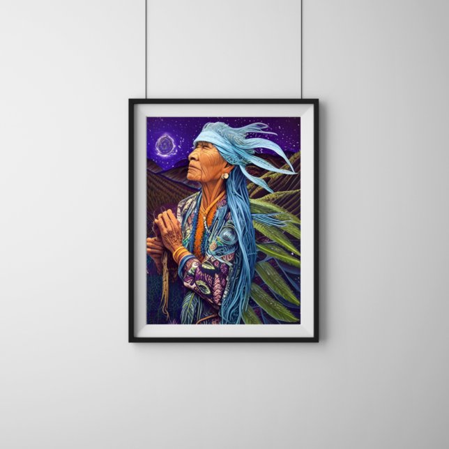 Sky Road Walker Native American Fantasy Art Poster (Creator Uploaded)
