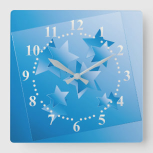 Sky s windows square wall clock