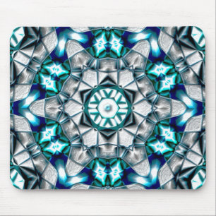 Sky silver looking like brushed sandblasted steel mouse pad